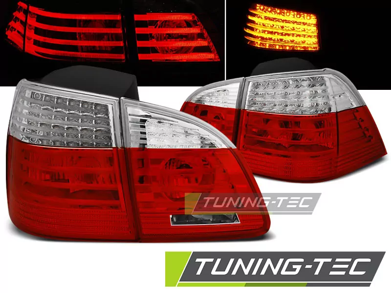 Led Tail Lights Red White Fits Bmw E61 04-03.07 Touring