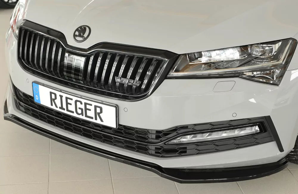 Rieger Spoilerschwert glanz schwarz für Skoda Superb III (3T/3V) Lim. 08.19- (ab Facelift 2)