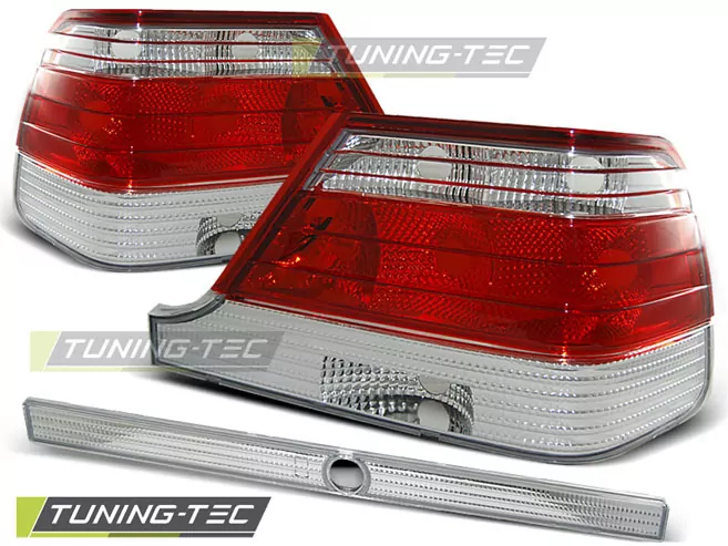 Tail Lights Red White Fits Mercedes W140 95-10.98