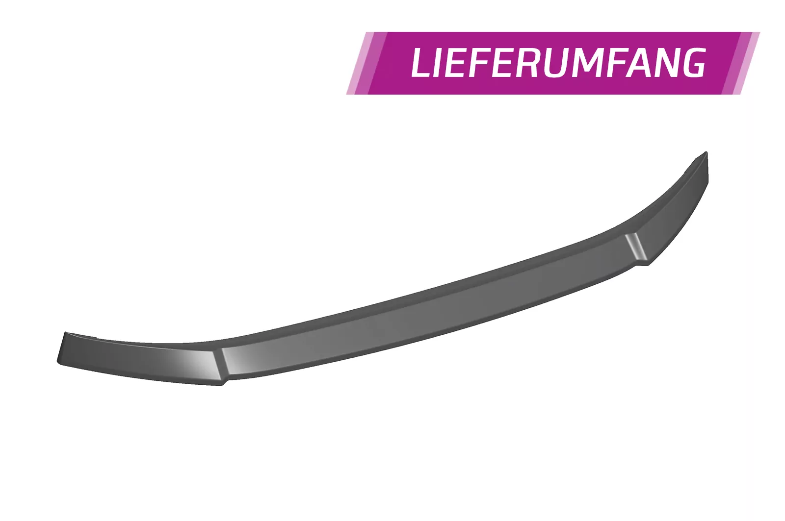 Cup-Spoilerlippe mit ABE für VW up! CSL354 Strukturiert (schwarz matt)