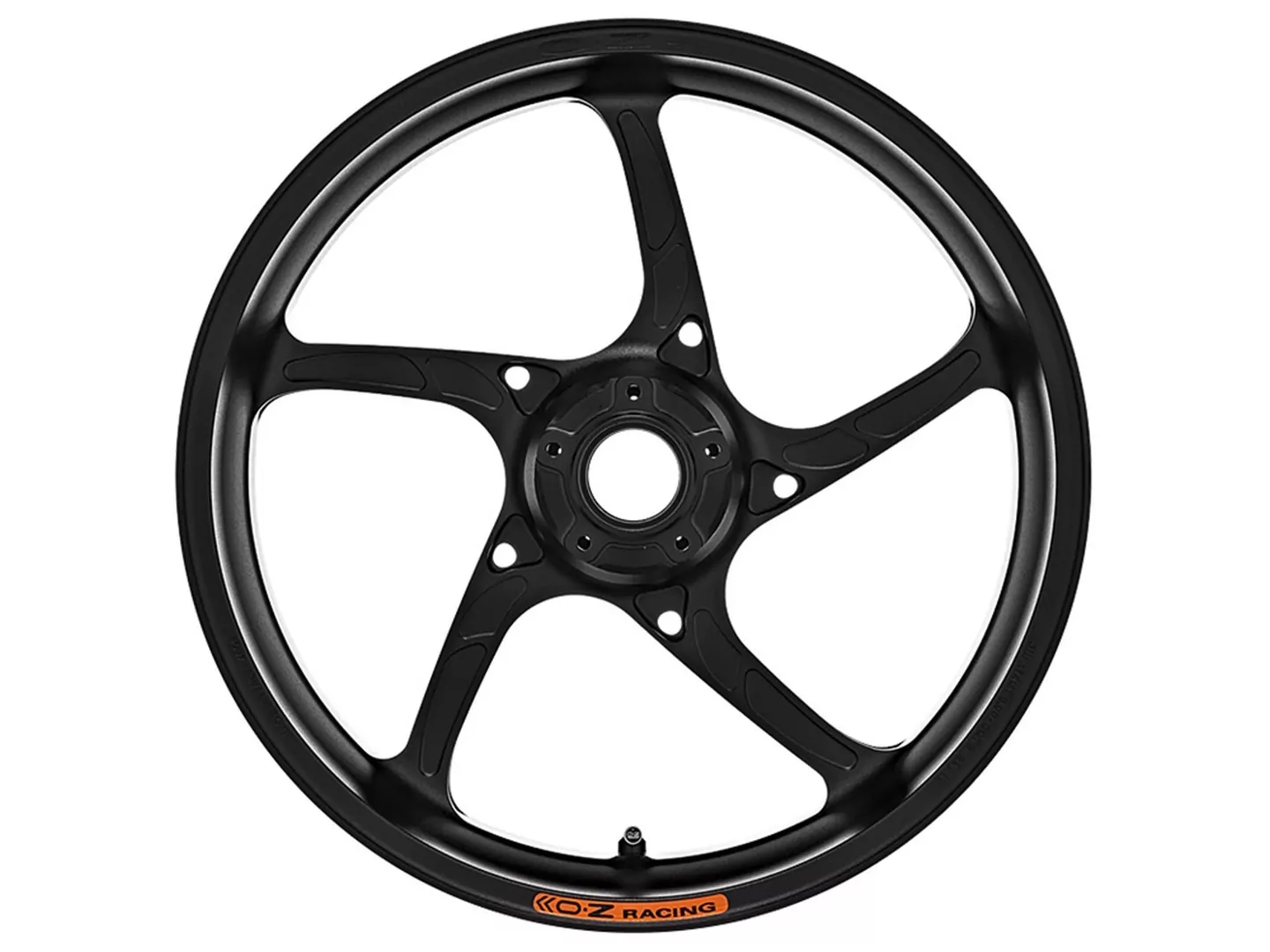 OZ Piega Aluminium hinten in schwarz matt für Yamaha MT09 / MT09 Sport Tracker / MT09 Street Rally (alle ohne ABS) Modelljahr 2013-2016