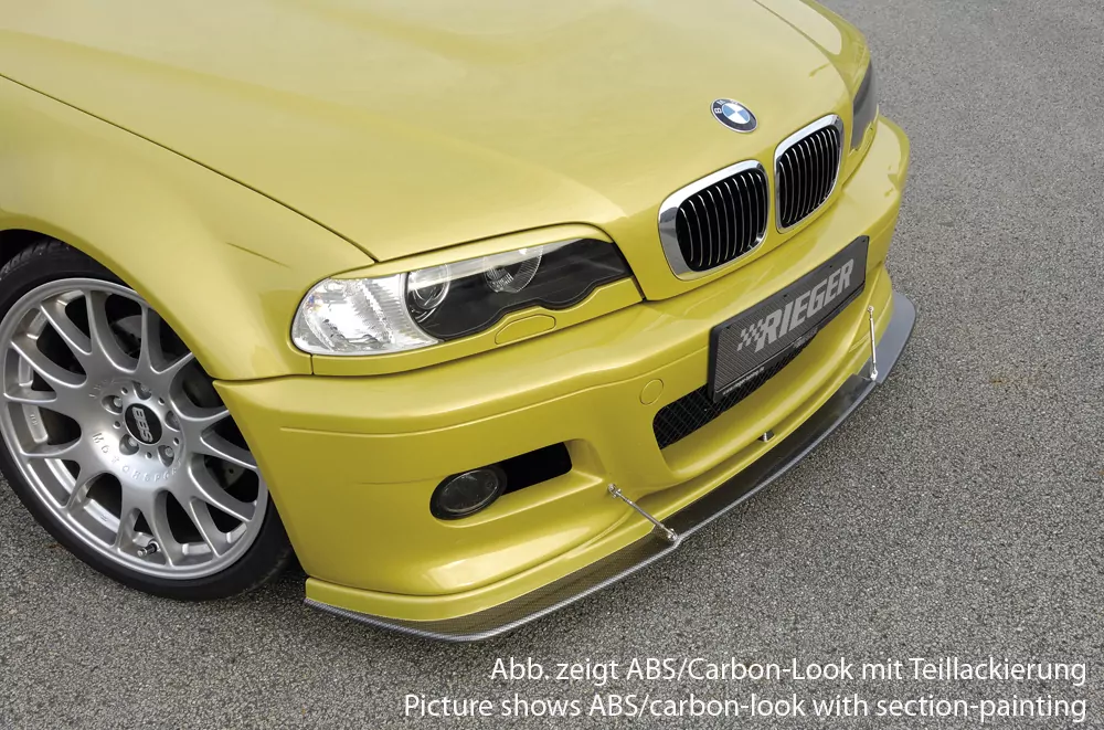 Rieger Spoilerlippe für BMW 3er E46 M3 - Coupé 06.00- carbon optik