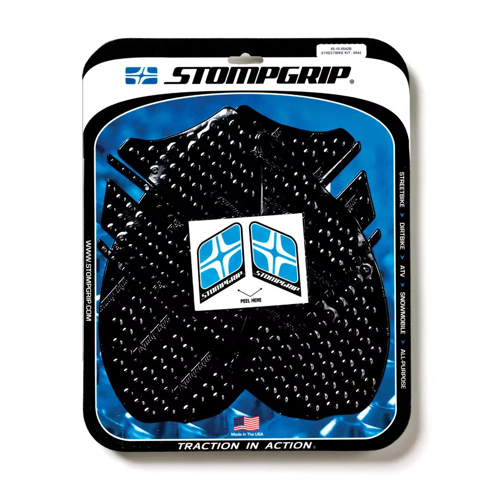 Stompgrip Traction Pad Volcano für Kawasaki ZZR 1400 12-20 Schwarz