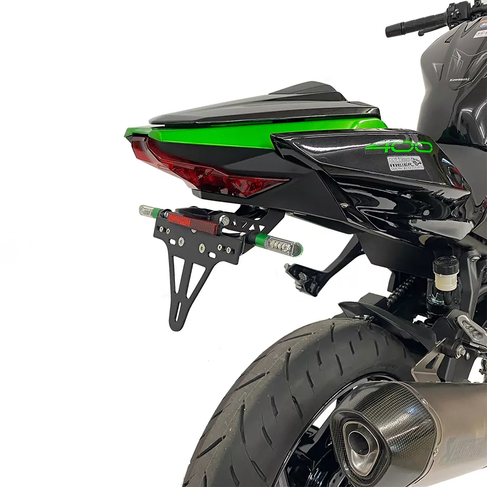 alpha Technik Kennzeichenhalter für Kawasaki Ninja 400 / Z400 Modelljahr 2018-