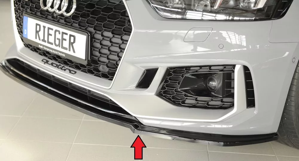 Rieger Spoilerschwert für Audi RS5 (B9/F5) - Coupe 03.17-02.20 (bis Facelift) schwarz glanz