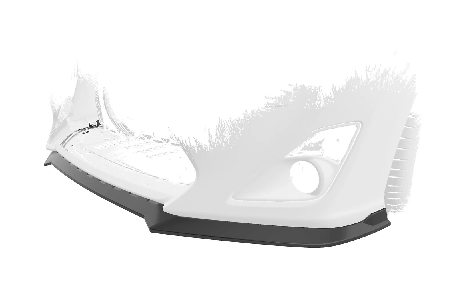 Cup-Spoilerlippe mit ABE für Toyota GT86 (ZN6) CSL539 Schwarz Strukturiert