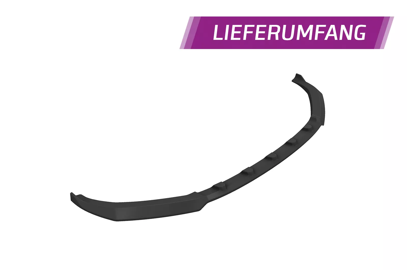 Cup-Spoilerlippe mit ABE für Audi TT FV/8S S-Line / TTS FV/8S CSL739 Schwarz Strukturiert