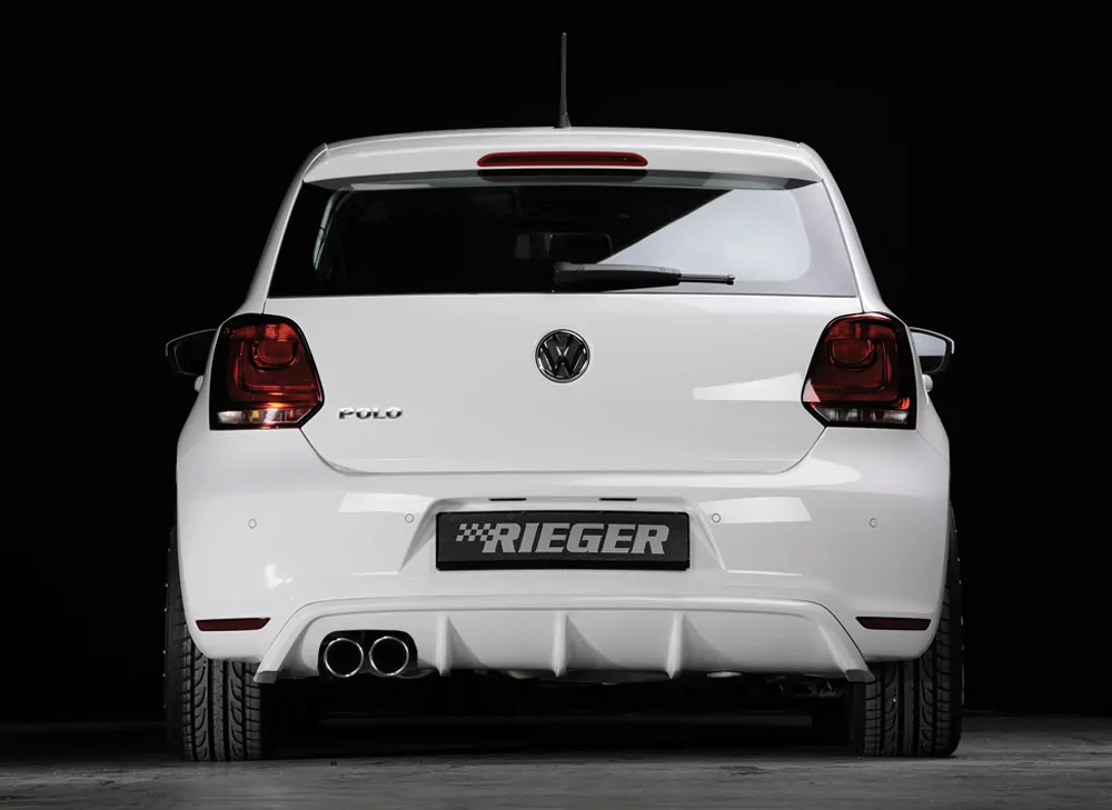 Rieger Heckeinsatz für VW Polo 6 GTI (6R) - 3-tür. 05.10-01.14 (bis Facelift) carbon optik