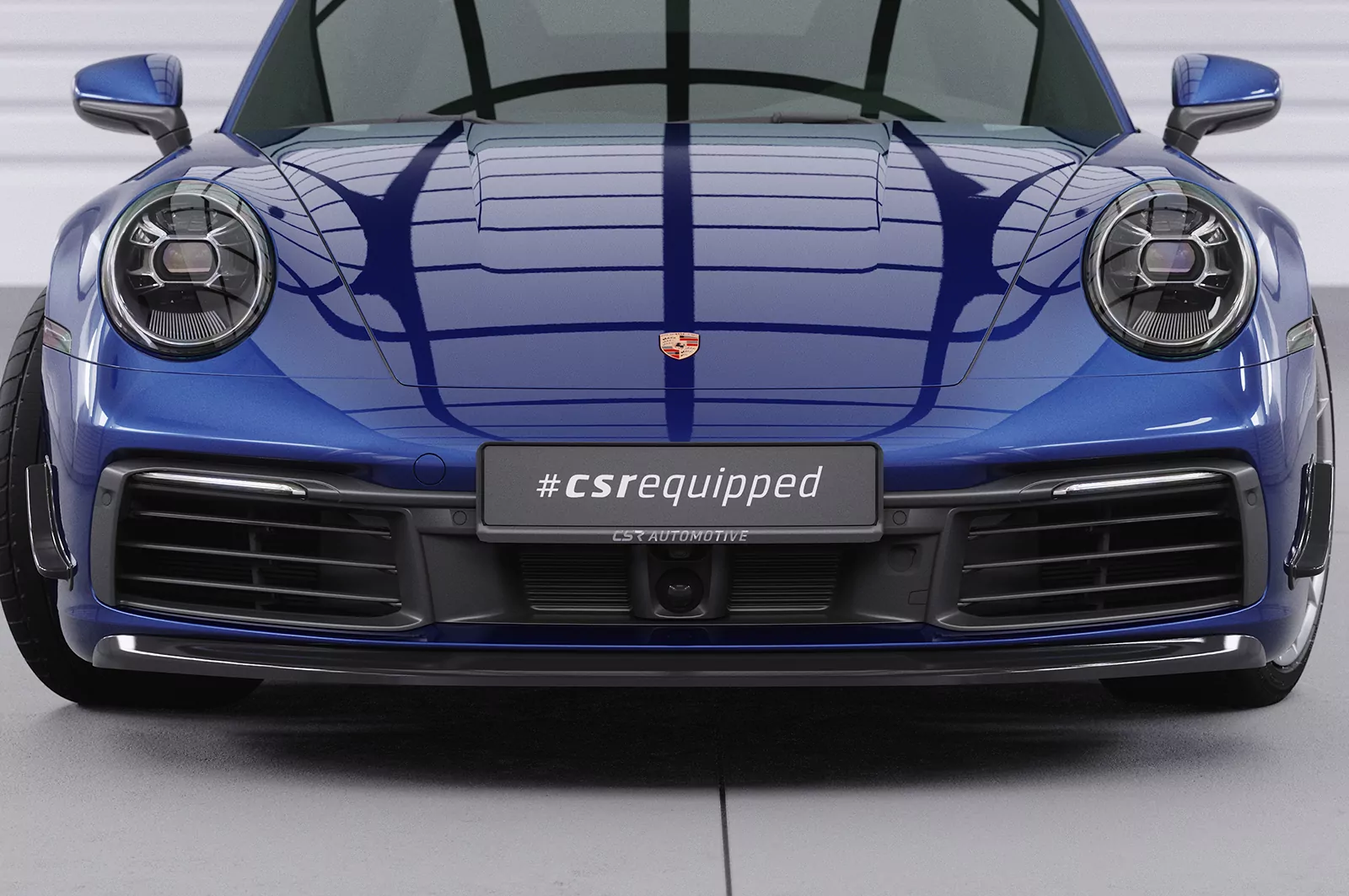 Cup-Spoilerlippe mit ABE für Porsche 911/992 CSL461 Strukturiert (schwarz matt)