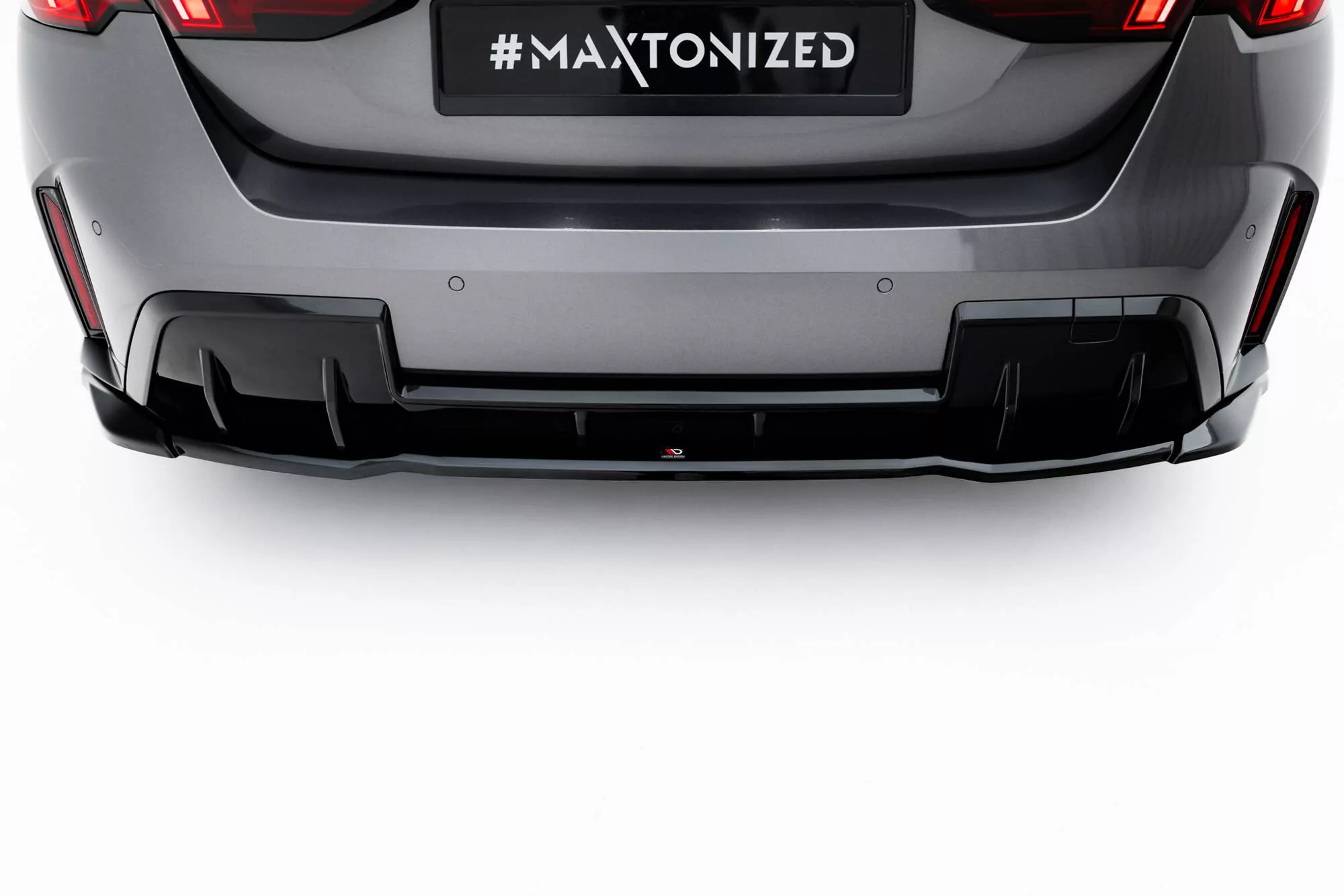 Hinten Splitter BMW 1er M-Paket F70 Schwarz Hochglanz