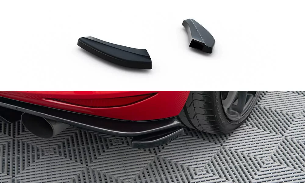 Heck Ansatz Flaps Diffusor Passend Für Cup Diffusor Passend Für VW GOLF 7 GTI Clubsport Schwarz Hochglanz Mit ABE Schwarz Hochglanz