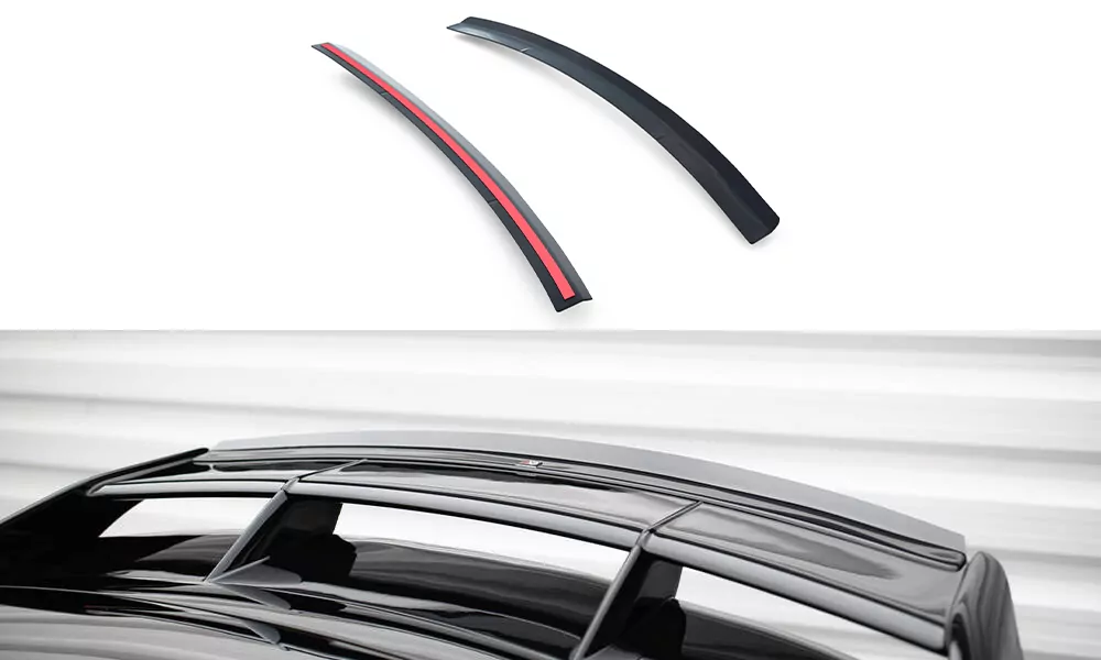 Spoiler CAP Passend Für Passend Für FORD FOCUS MK2 RS Schwarz Hochglanz Schwarz Hochglanz