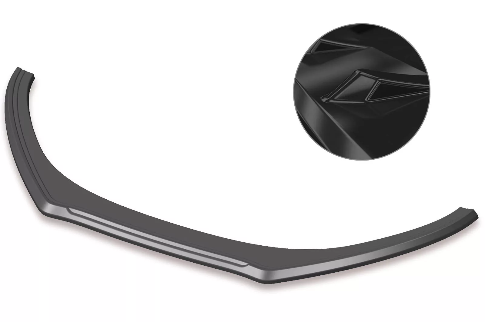 Cup-Spoilerlippe mit ABE für VW Polo V (6R/6C) Glossy (schwarz hochglanz)