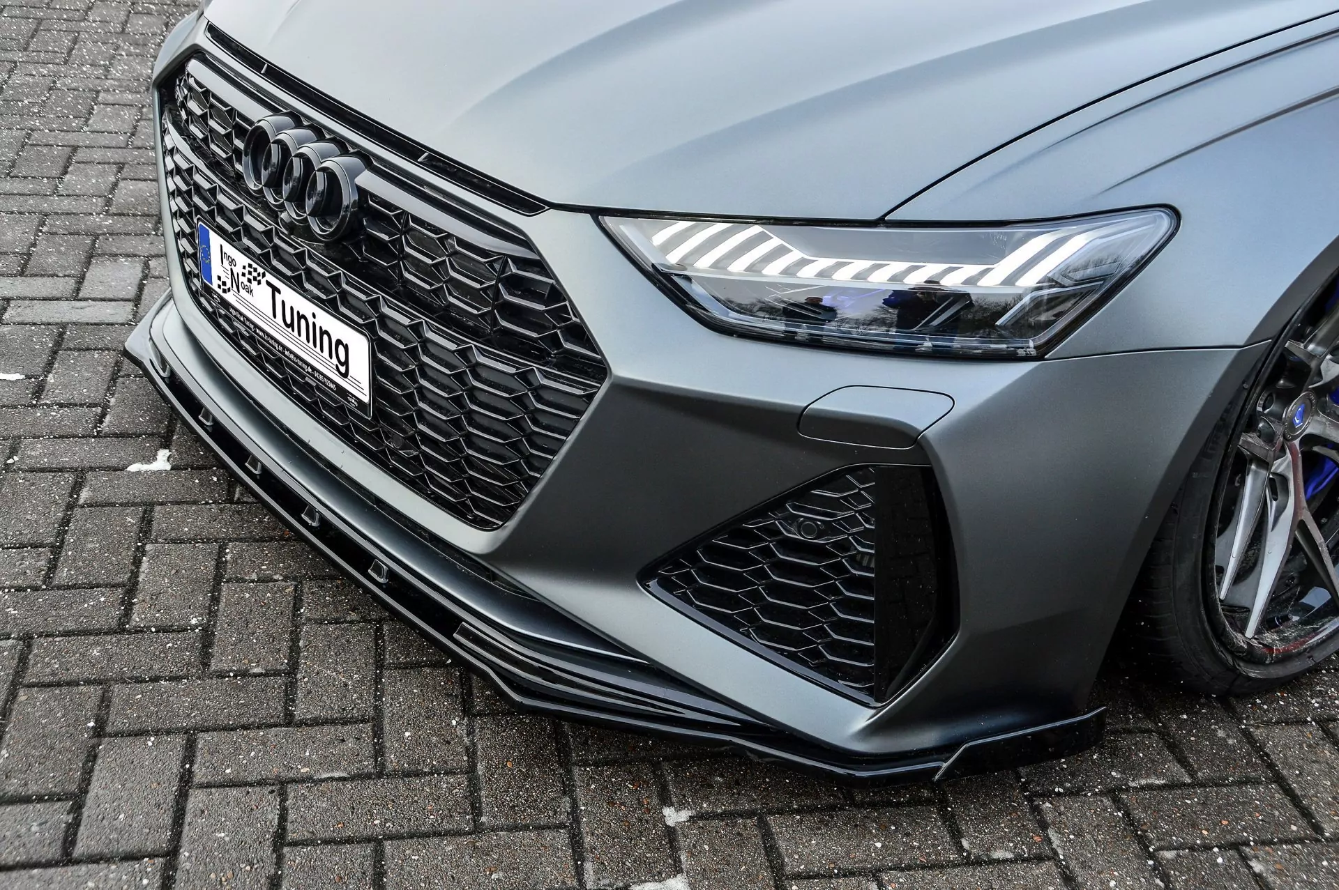Cup Frontspoilerlippe mit Wing für Audi RS6 C8 ab Bj. 2019-