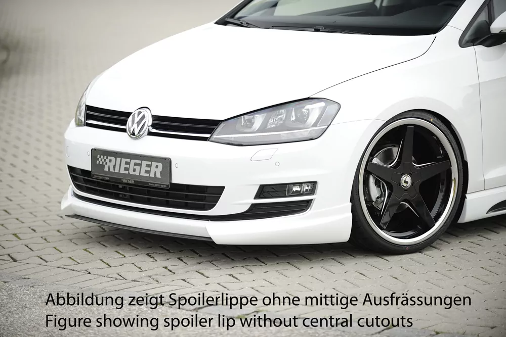 Rieger Spoilerlippe für VW Golf 7 - 3-tür. 10.12-12.16 (bis Facelift) carbon optik