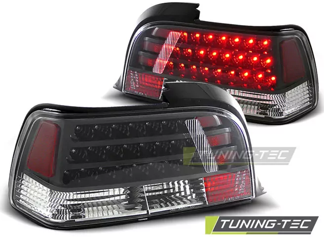 Led Tail Lights Black Fits Bmw E36 12.90-08.99 Coupe