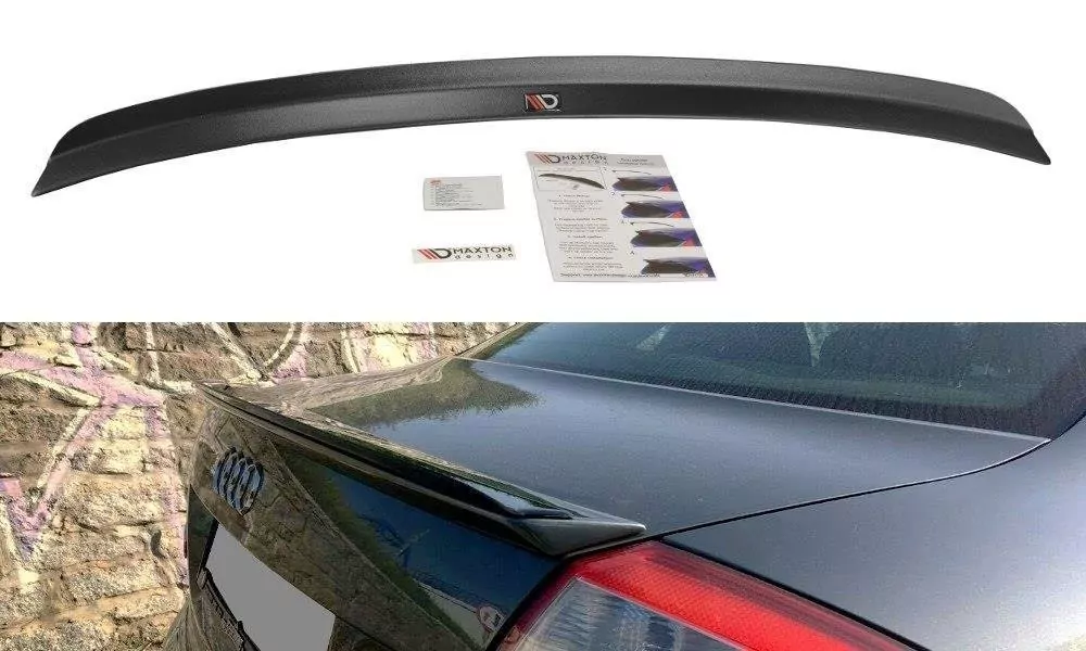 Spoiler CAP Passend Für Passend Für Audi A4 B6 S-Line Schwarz Hochglanz Schwarz Hochglanz