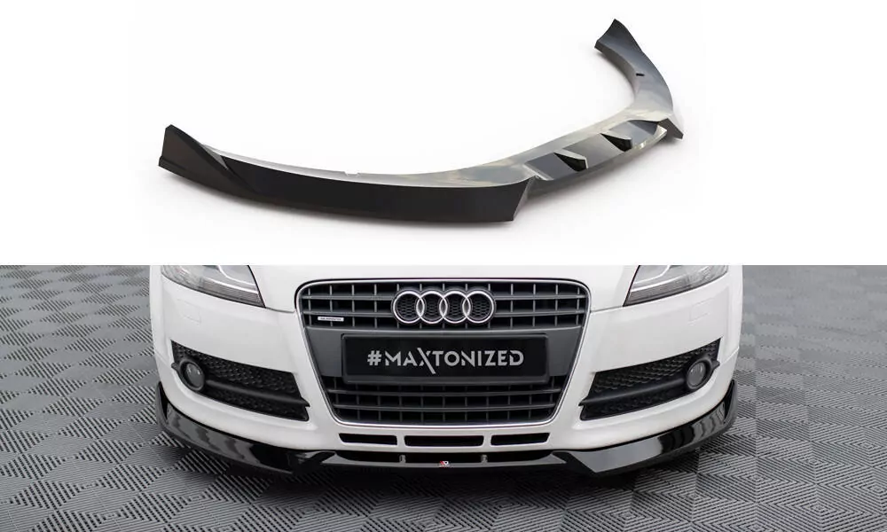 Front Ansatz V.3 Für Audi TT 8J Schwarz Hochglanz