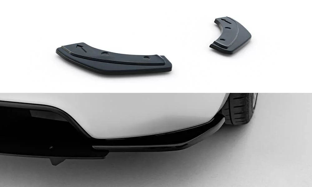 Heck Ansatz Flaps Diffusor Passend Für Diffusor Passend Für PEUGEOT RCZ Schwarz Hochglanz Schwarz Hochglanz