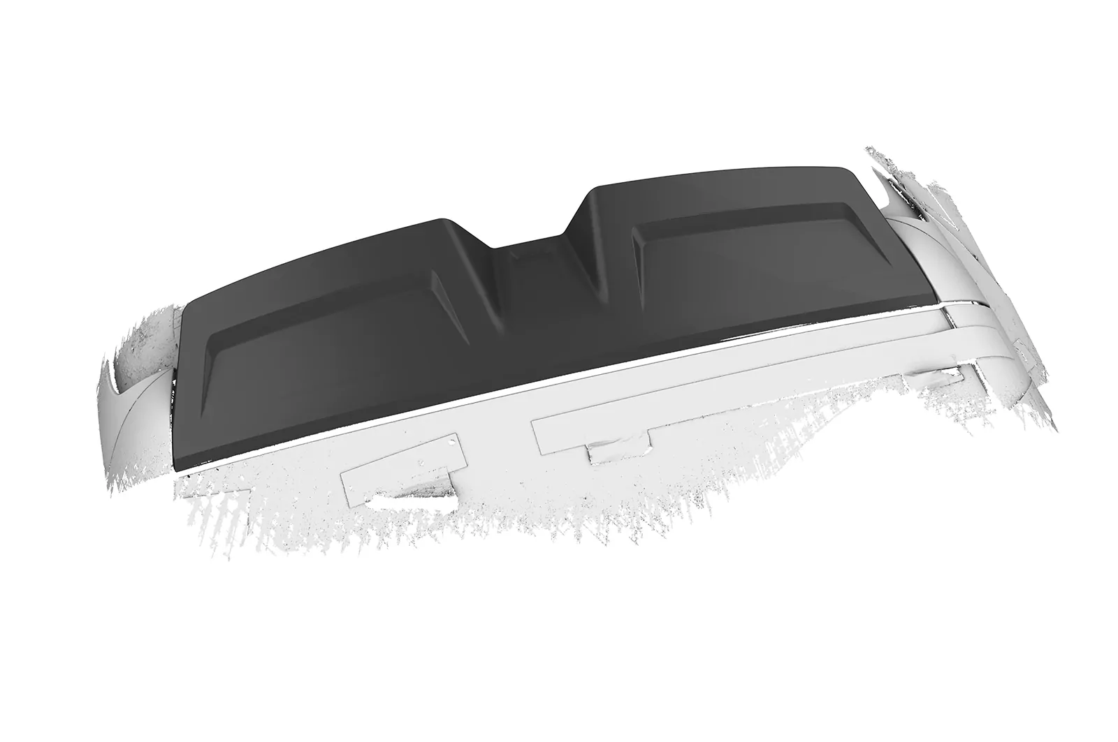 Heckflügel mit ABE für MG Mulan / 4 HF108 Schwarz Strukturiert