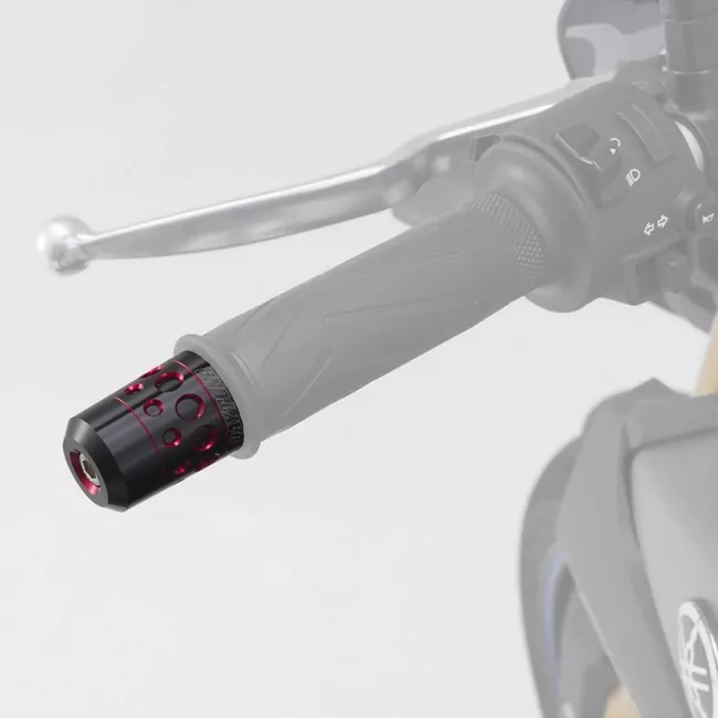 Daytona Lenkergewichte "Hollow" | rot eloxiert 7/8"+1" Lenker mit I Ø 14-19 mm | Paar