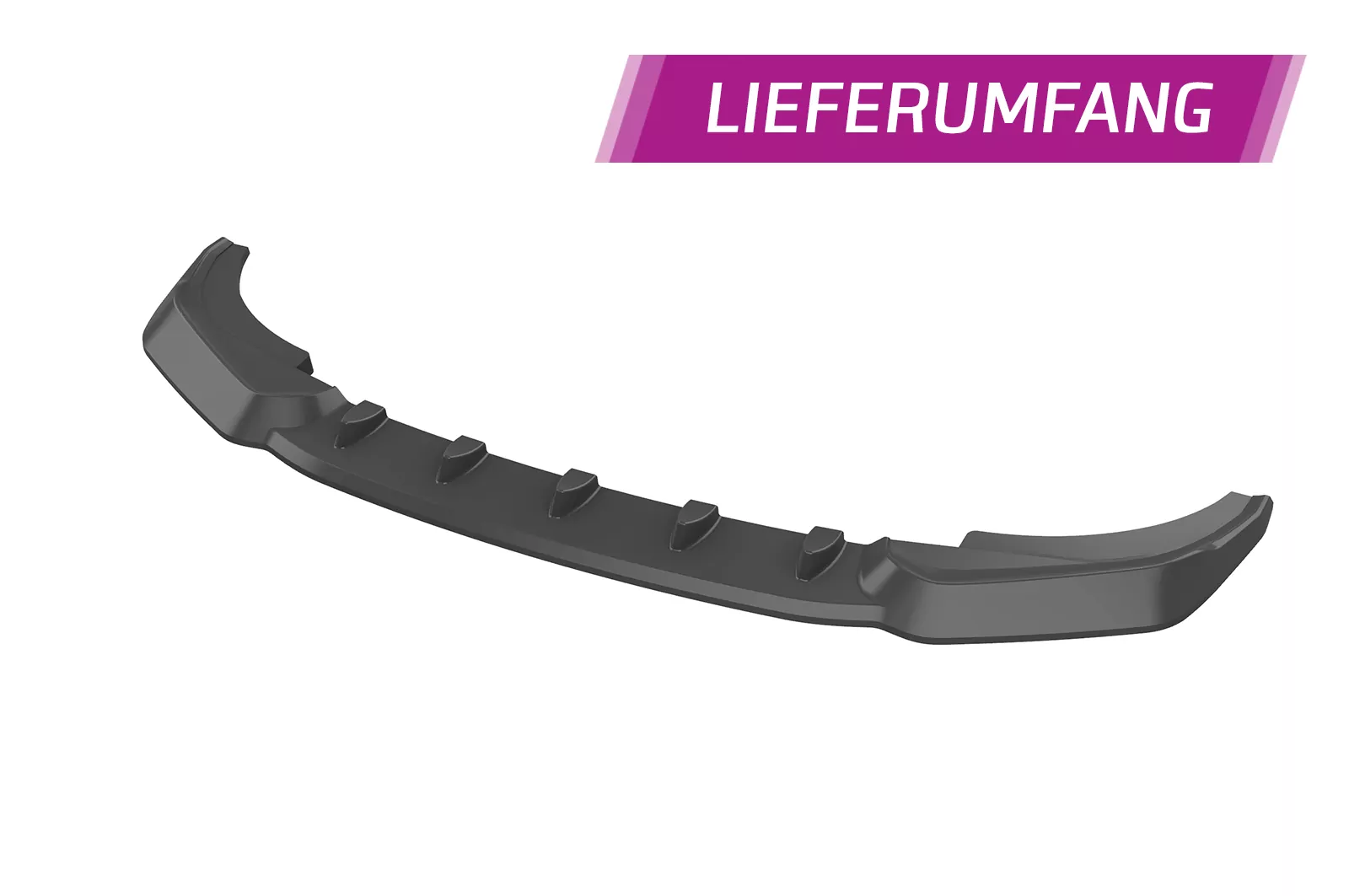 Cup-Spoilerlippe mit ABE für Audi A1 (Typ GB) CSL328 Strukturiert (schwarz matt)