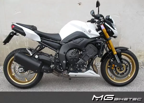 MG Biketec Sportfussrastenanlage / Rastenanlage / Fußrastenanlage mit ABE, gültig in D - A - CH für Yamaha FZ-1 ab 2006