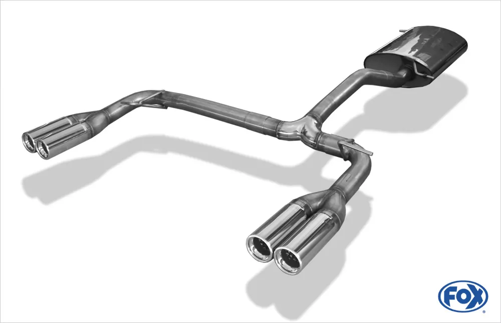 Mercedes M-Klasse Typ W163  Endschalldämpfer Ausgang rechts/links (Eingang zweiflutig) - 2x80 Typ 13 rechts/links