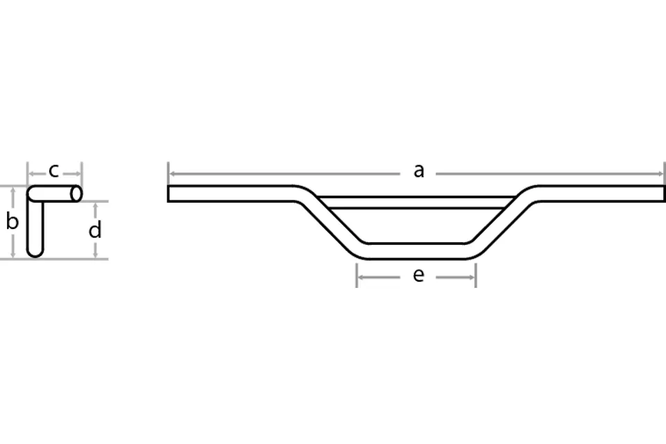 FEHLING Moto Cross 7/8 Inch, 89 Cm, Chrome