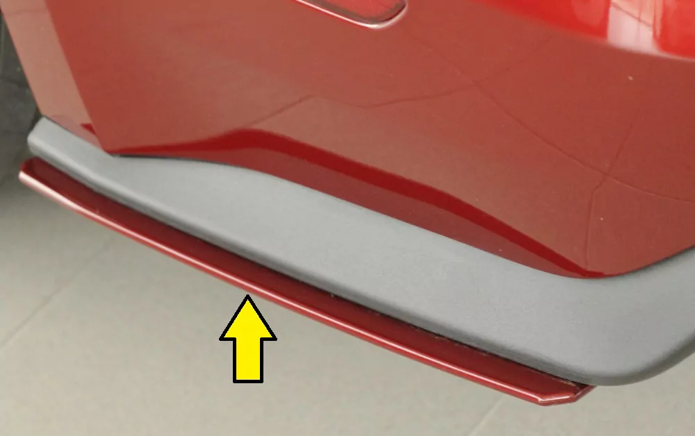 Rieger Heckschürzenansatz seitlich links für Ford Mustang 6 (LAE) | Coupé 11.14-07.17 (bis Facelift) für orig. GT-Heckschürze      in Vorbereitung !