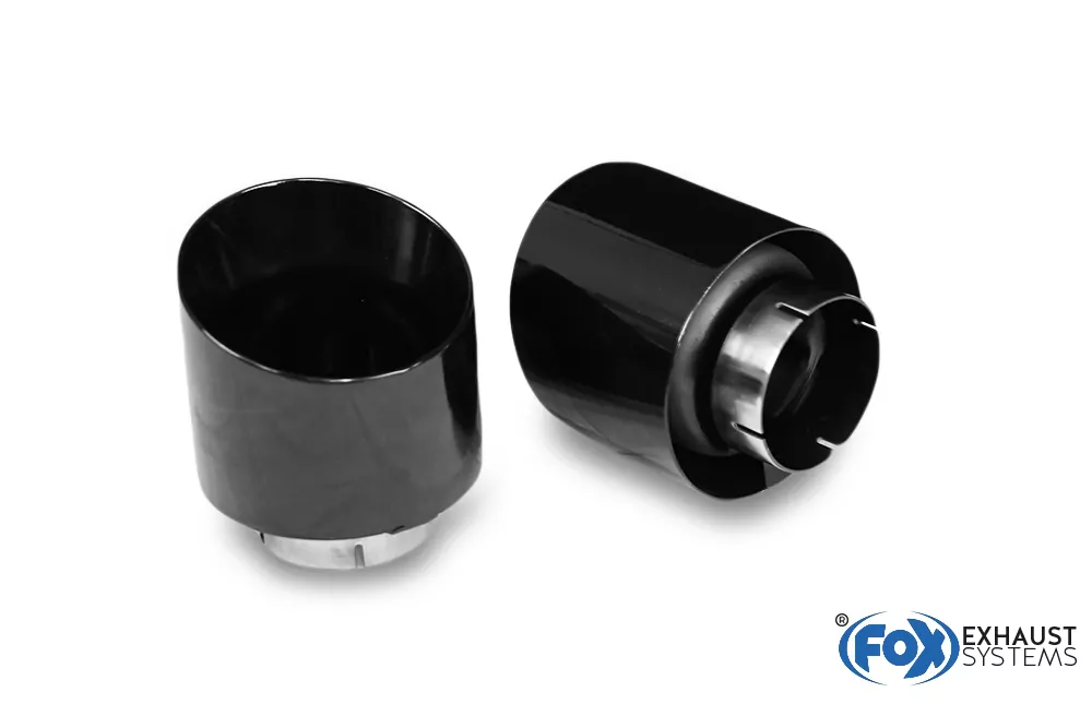 Hyundai i30N Performance + Fastback Endrohre passend auf den originalen Endschalldämpfer - 1x114 Typ 25 rechts/links schwarz glänzend