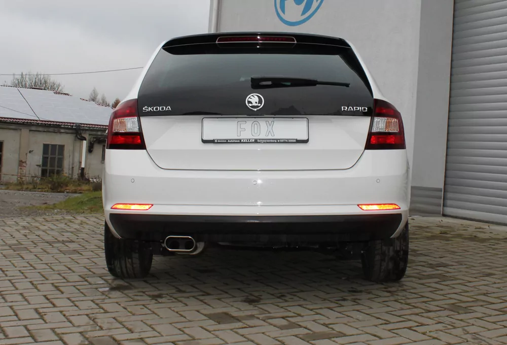 Skoda Rapid Spaceback  Endschalldämpfer - 150x70 Typ 52