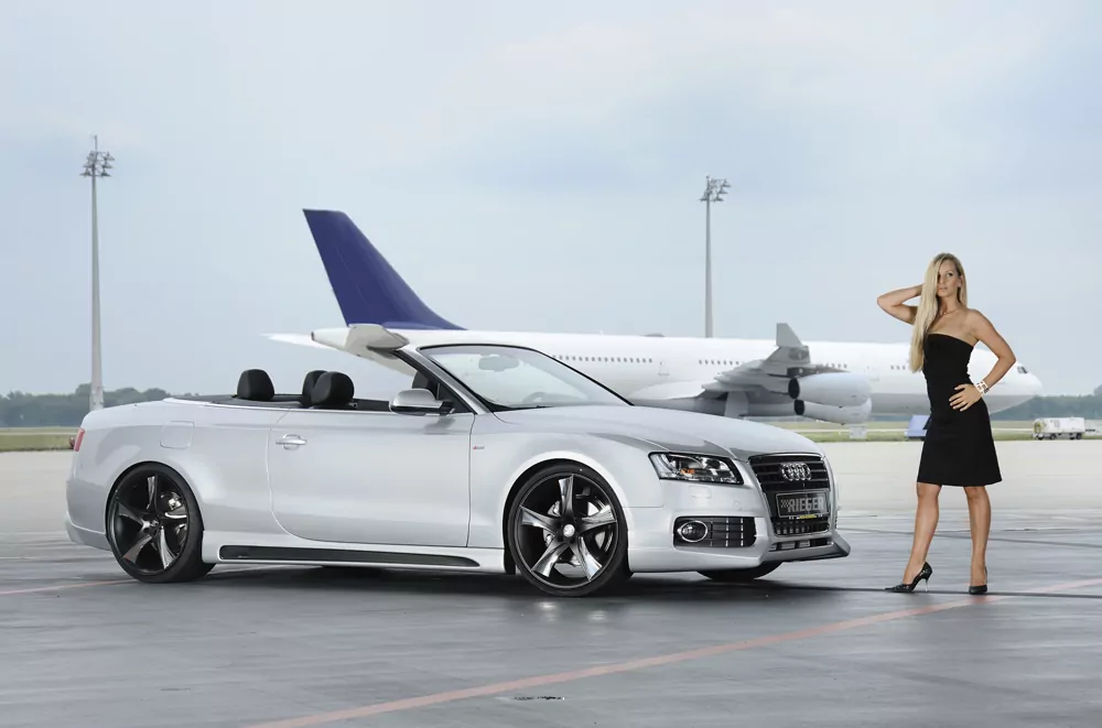Rieger Seitenschweller rechts  carbon look für Audi A5 S5 (B8/B81) Cabrio 10.11-06.16 (ab Facelift)