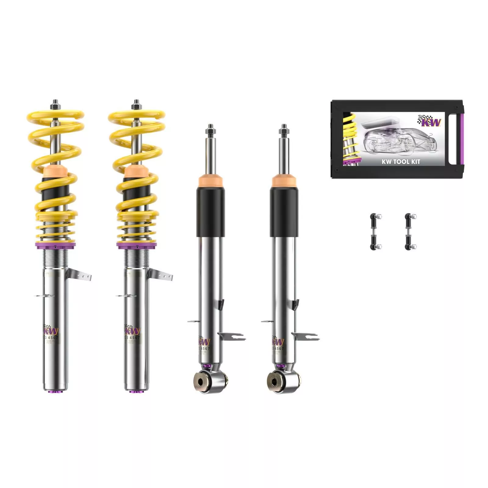 KW Gewindefahrwerk V3 inox BMW X6 (F16, F86) M7X, X6 Allrad 08/2014-07/2019