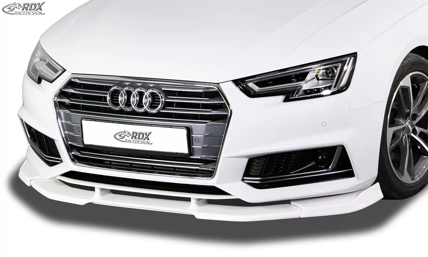 RDX Frontspoiler VARIO-X für AUDI A4 8W B9 (-2019, für S-Line- bzw. S4-Frontstoßstange) Frontlippe Front Ansatz Vorne Spoilerlippe