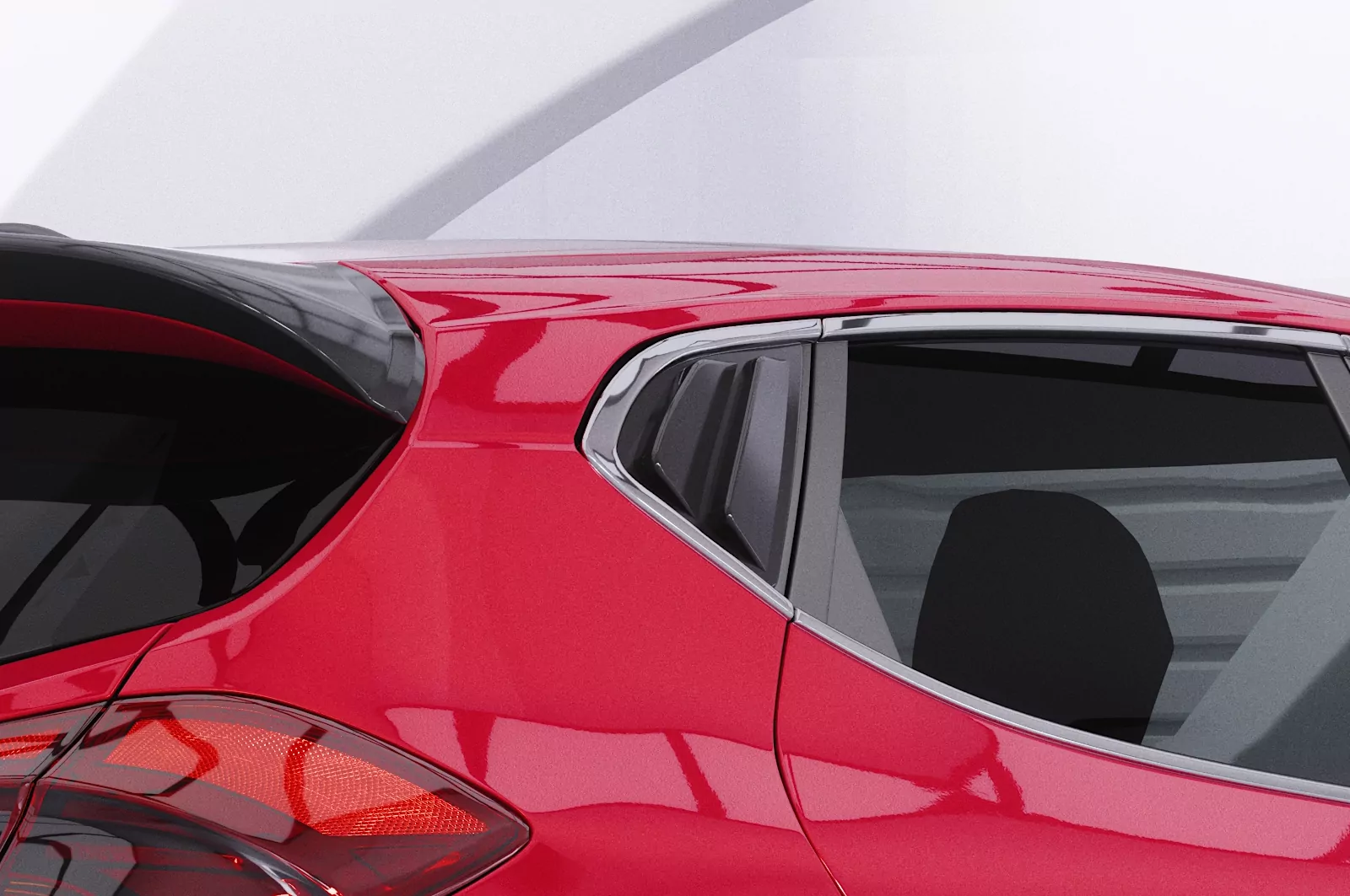 Seitenscheibenblenden für Kia Ceed (JD) SSB012 Schwarz Strukturiert