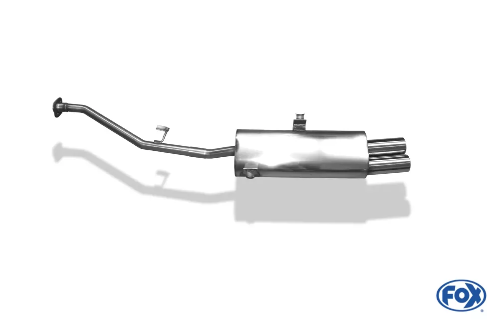 BMW E30 316i/ 318i ab 9/87`  Halbanlage ab Kat mit 2-Loch Flansch - 2x76 Typ 13