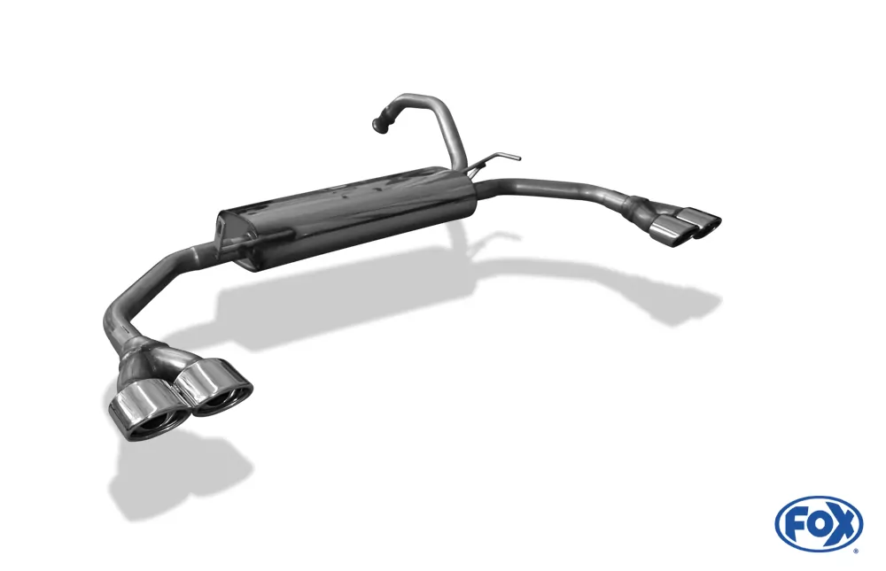 CitroenC1/ Peugeot 107/ Toyota Aygo Endschalldämpfer Ausgang recht/links - 2x86x54 Typ 33 rechts/links