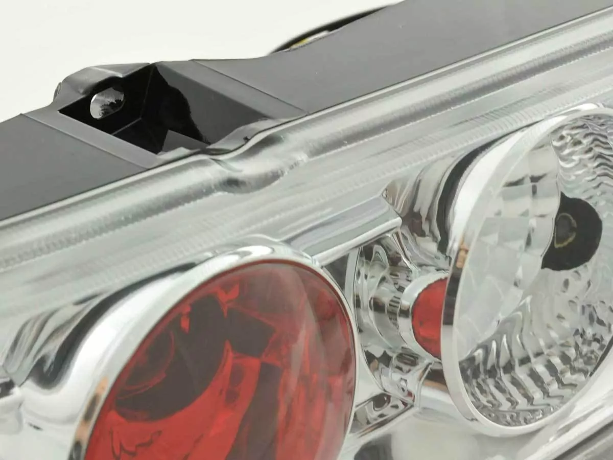 Rückleuchten Set Fiat Seicento Typ 187 Bj. 98-07 chrom