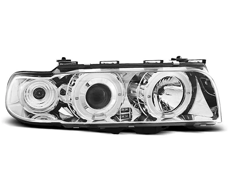 HEADLIGHTS ANGEL EYES CHROME fits BMW E38 06.94 - 08.98