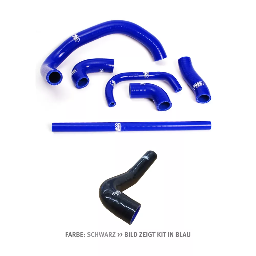 SAMCO SPORT Siliconschlauch Kit schwarz für Kawasaki ZX9R Modelljahr 1994-1997