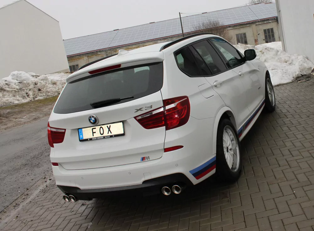 BMW X3 F25 - 35i/ 35d  Endschalldämpfer Ausgang rechts/links - 2x90 Typ 17 rechts/links