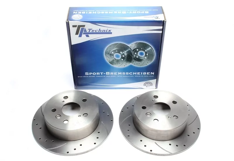 TA Technix Sport Bremsscheiben Satz Hinterachse passend für Toyota Camry XV3/XV4