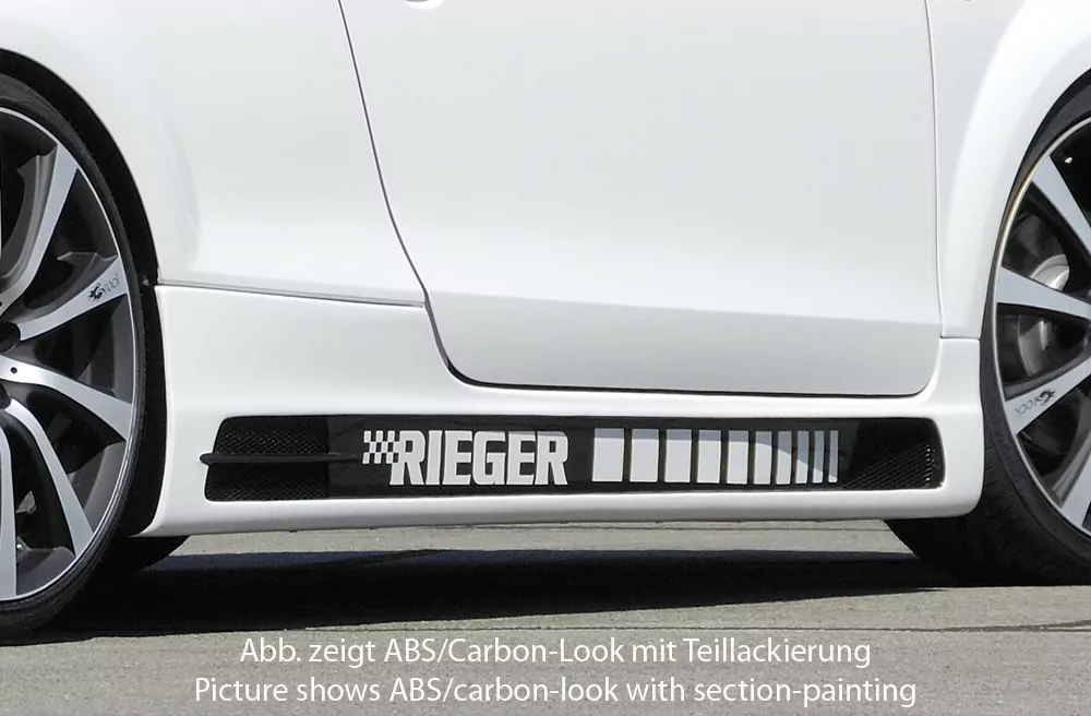 Rieger Seitenschweller rechts    carbon look für Audi TT (8J) Roadster 09.06-