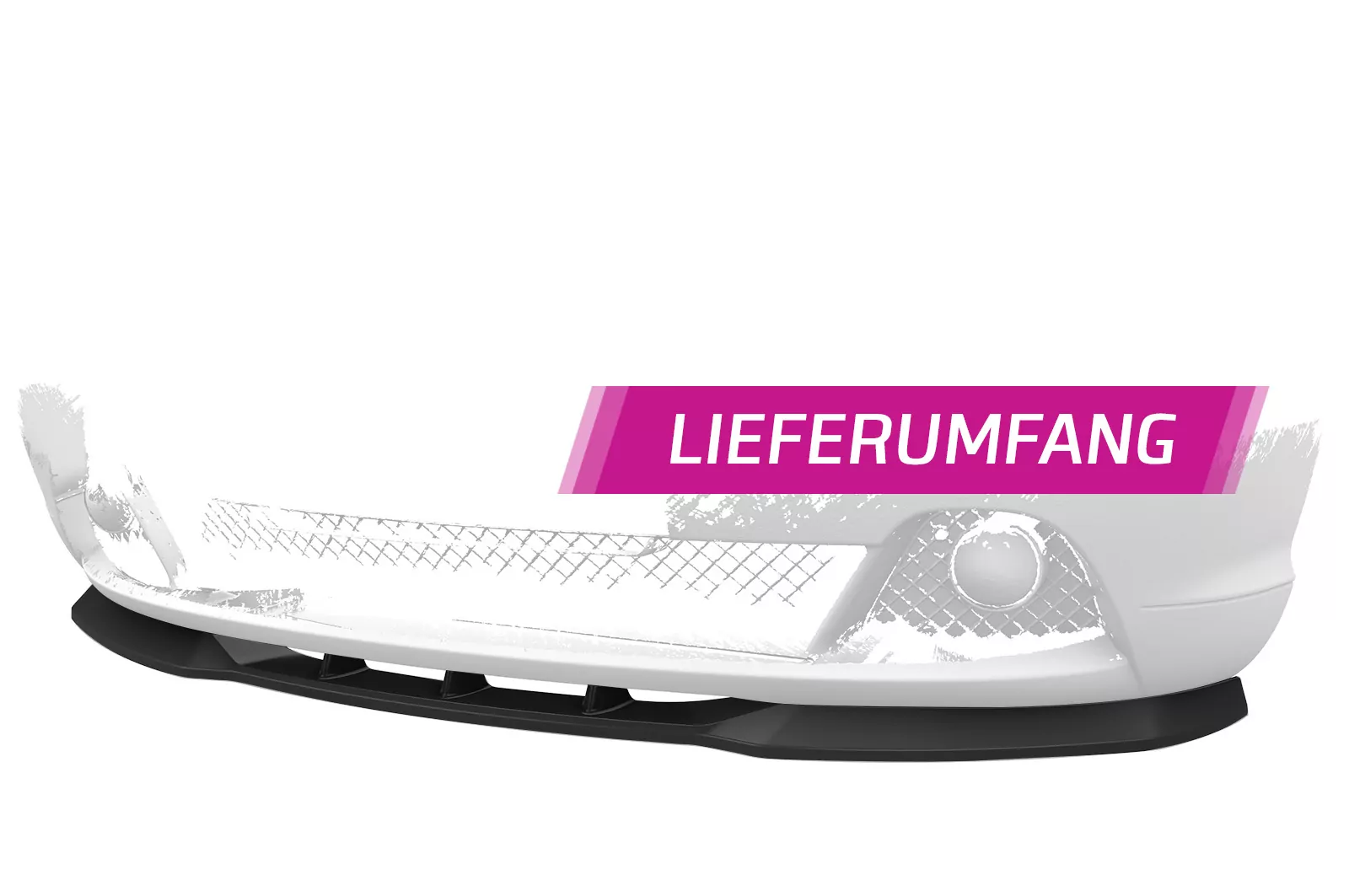 Cup-Spoilerlippe mit ABE für BMW 3er E46 Coupe / Cabrio CSL073-M Carbon Look (matt)