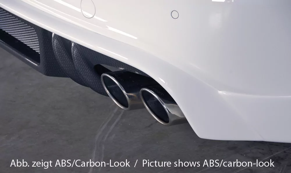 Rieger Heckschürzenansatz für Audi A4 (B8/B81) - Avant 11.07-12.11 (bis Facelift) carbon optik