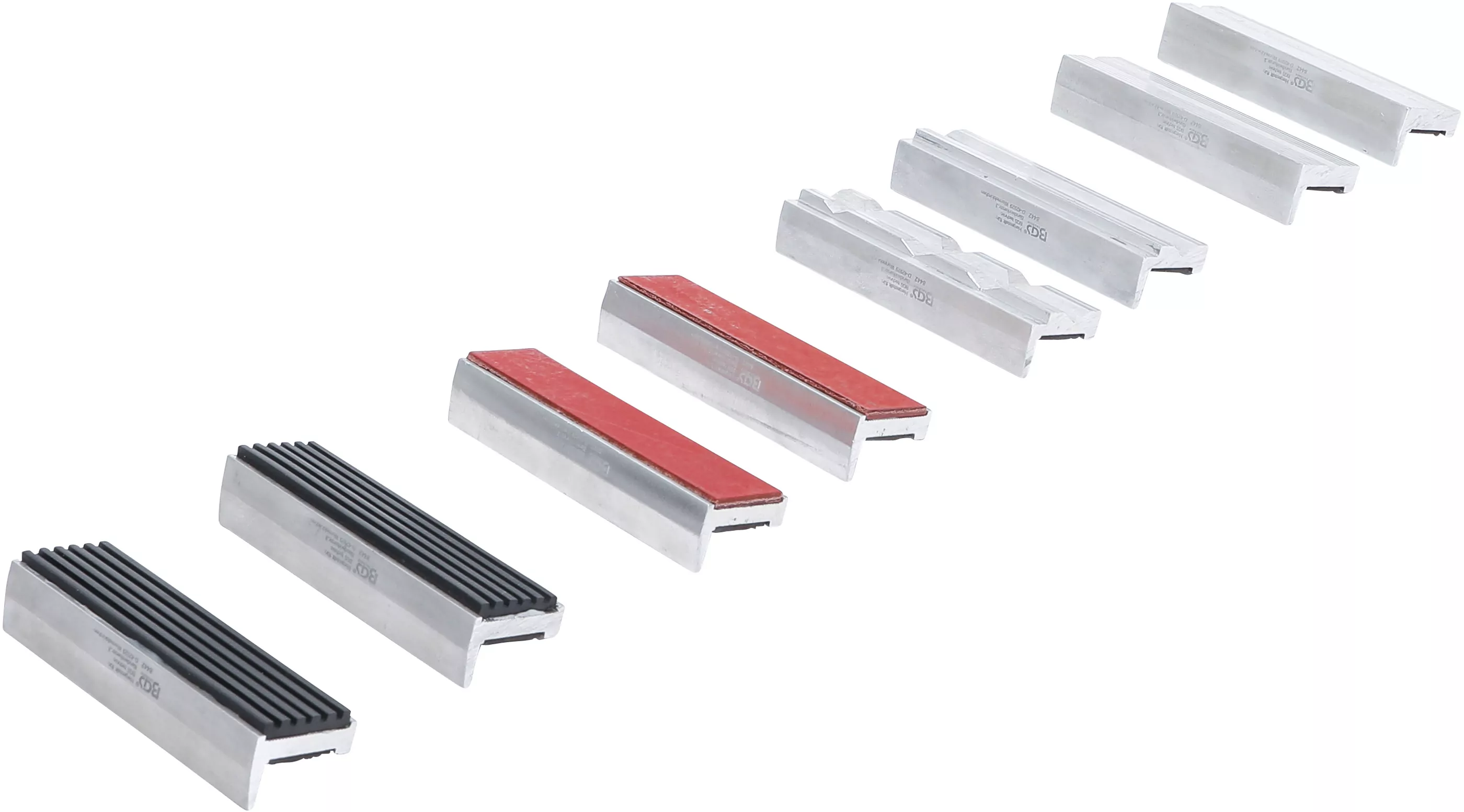 Schraubstock-Schutzbacken-Satz | Aluminium | 100 mm | 8-tlg.