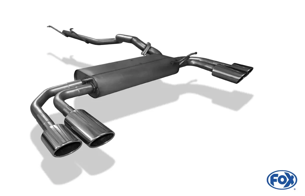 Mercedes Vito/ Viano - W639 Kompact  Endschalldämpfer quer Ausgang rechts/links inkl. Verbindungsrohr - 2x115x85 Typ 32 rechts/links