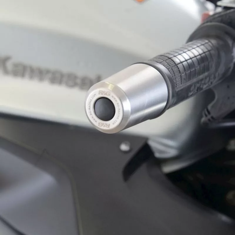 R&G Lenker Protektoren "Edelstahl" Kawasaki / Royal Enfield Modelle