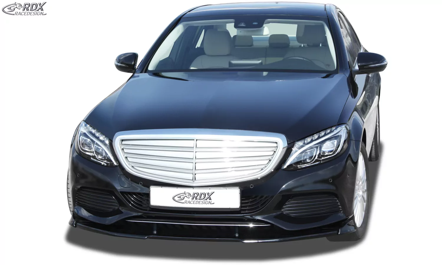 RDX Frontspoiler VARIO-X für MERCEDES C-Klasse W205, S205, C205 (-2018) "V1" Frontlippe Front Ansatz Vorne Spoilerlippe